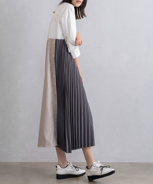 MARECHAL TERRE（マルシャルテル）の「シャツワンピース（シャツワンピース・レディース・カーキ/ブラック/イエロー/オフホワイト・MEDIUM）」の22枚目の写真