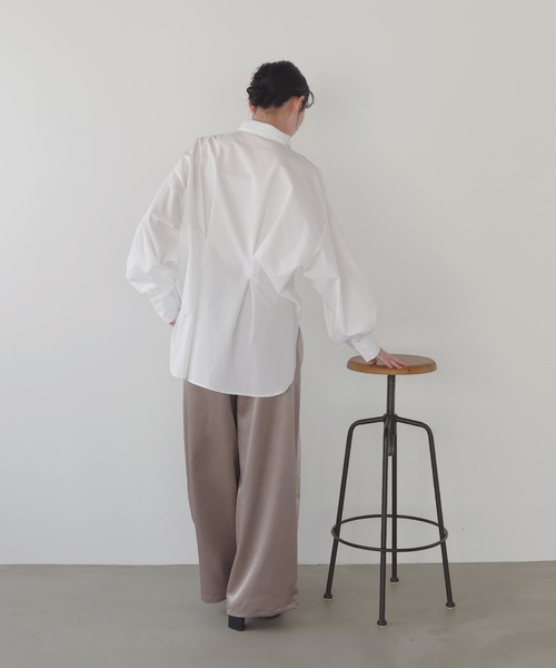 LIAN（リアン）の「ウエストタックカラーシャツ（シャツ/ブラウス・レディース・オフホワイト/ブルー/ブルー系その他2/イエロー系その他/ピンク系その他/イエロー/ベージュ系その他/ピンク・FREE）」の16枚目の写真