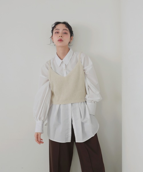 LIAN（リアン）の「ウエストタックカラーシャツ（シャツ/ブラウス・レディース・オフホワイト/ブルー/ブルー系その他2/イエロー系その他/ピンク系その他/イエロー/ベージュ系その他/ピンク・FREE）」の18枚目の写真