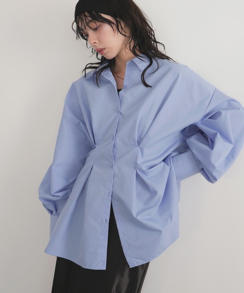 LIAN（リアン）の「ウエストタックカラーシャツ（シャツ/ブラウス・レディース・オフホワイト/ブルー/ブルー系その他2/イエロー系その他/ピンク系その他/イエロー/ベージュ系その他/ピンク・FREE）」の22枚目の写真