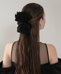 Leja（レジャ）の「【LEJA】ビッグリボンボリュームヘアクリップ結婚式 パーティー 成人式 二次会 同窓会 お呼ばれ オケージョン 20代 30代（バレッタ/ヘアクリップ）」