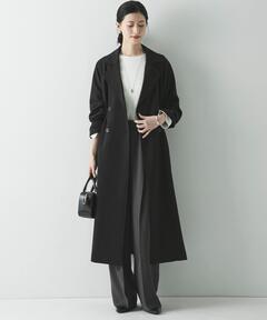 【1/24〜25限定セール】スローブイエナ ブラック ロングコート 36 セール】ニューイングランドラムロングコート◇（その他アウター