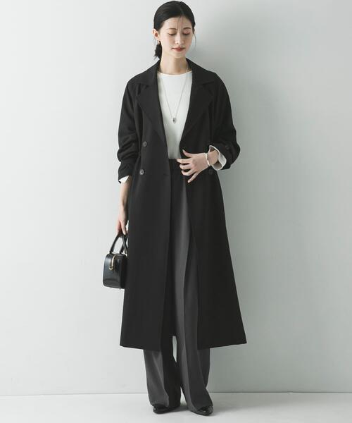 URBAN RESEARCH（アーバンリサーチ）の「『撥水/UVカット』ドロストトレンチコート（トレンチコート・レディース・ライトグレー/ブラック/ベージュ・38/36）」の2枚目の写真