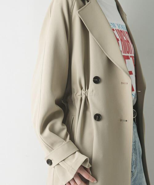 URBAN RESEARCH(アーバンリサーチ)の「『撥水/UVカット』ドロストトレンチコート(トレンチコート・レディース・ライトグレー/ブラック/ベージュ・38/36)」の6枚目の写真