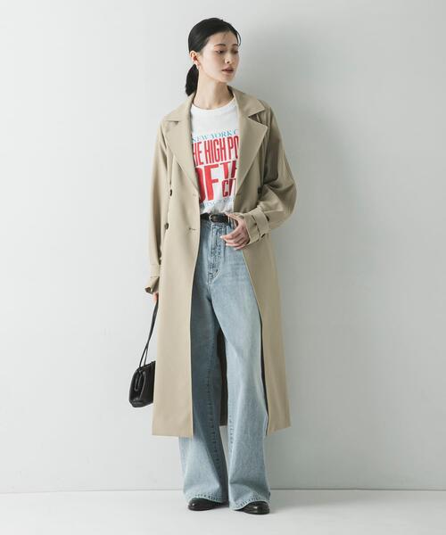 URBAN RESEARCH(アーバンリサーチ)の「『撥水/UVカット』ドロストトレンチコート(トレンチコート・レディース・ライトグレー/ブラック/ベージュ・38/36)」の8枚目の写真