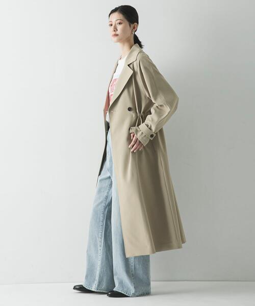 URBAN RESEARCH(アーバンリサーチ)の「『撥水/UVカット』ドロストトレンチコート(トレンチコート・レディース・ライトグレー/ブラック/ベージュ・38/36)」の9枚目の写真