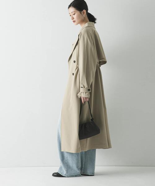 URBAN RESEARCH(アーバンリサーチ)の「『撥水/UVカット』ドロストトレンチコート(トレンチコート・レディース・ライトグレー/ブラック/ベージュ・38/36)」の10枚目の写真
