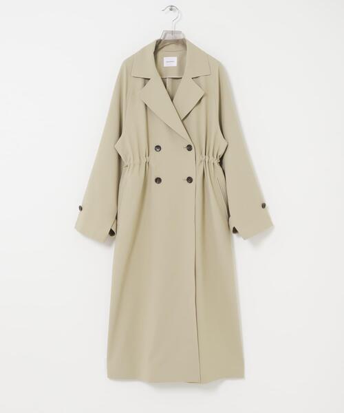 URBAN RESEARCH(アーバンリサーチ)の「『撥水/UVカット』ドロストトレンチコート(トレンチコート・レディース・ライトグレー/ブラック/ベージュ・38/36)」の12枚目の写真