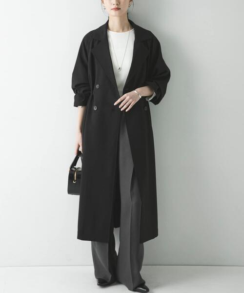 URBAN RESEARCH（アーバンリサーチ）の「『撥水/UVカット』ドロストトレンチコート（トレンチコート・レディース・ライトグレー/ブラック/ベージュ・38/36）」の11枚目の写真