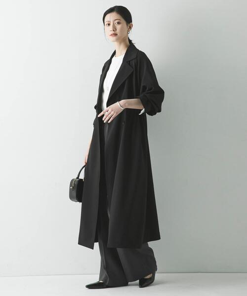 URBAN RESEARCH（アーバンリサーチ）の「『撥水/UVカット』ドロストトレンチコート（トレンチコート・レディース・ライトグレー/ブラック/ベージュ・38/36）」の10枚目の写真