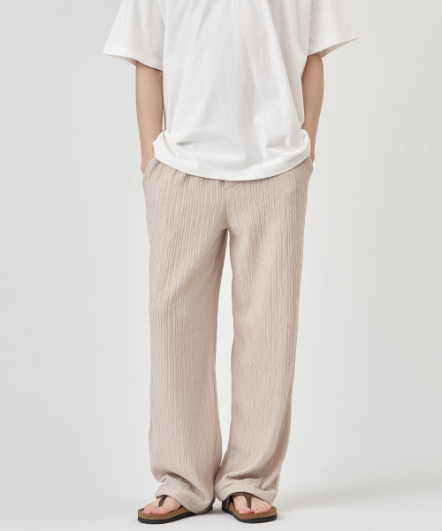 THE-ABON(エイボン)の「イリー スパンバンディングワイドパンツ ライトベージュ(その他パンツ・メンズ・その他・M/L/2XL/XL)」の1枚目の写真