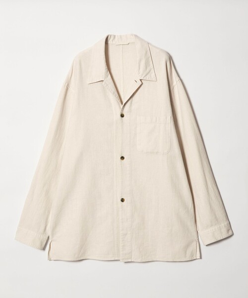 Steven Alan(スティーブンアラン)の「<Steven Alan> CL クレープ オープンカラー オーバー シャツ(シャツ/ブラウス・メンズ・ナチュラル/ベージュ・XL/L/M/S)」の1枚目の写真