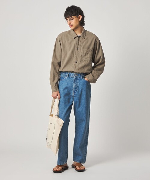 Steven Alan(スティーブンアラン)の「<Steven Alan> CL クレープ オープンカラー オーバー シャツ(シャツ/ブラウス・メンズ・ナチュラル/ベージュ・XL/L/M/S)」の3枚目の写真