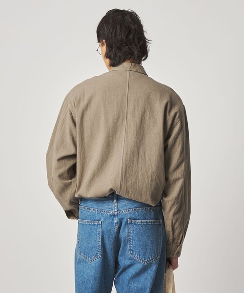 Steven Alan(スティーブンアラン)の「<Steven Alan> CL クレープ オープンカラー オーバー シャツ(シャツ/ブラウス・メンズ・ナチュラル/ベージュ・XL/L/M/S)」の5枚目の写真