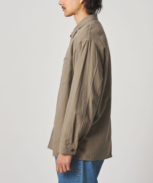 Steven Alan(スティーブンアラン)の「<Steven Alan> CL クレープ オープンカラー オーバー シャツ(シャツ/ブラウス・メンズ・ナチュラル/ベージュ・XL/L/M/S)」の10枚目の写真