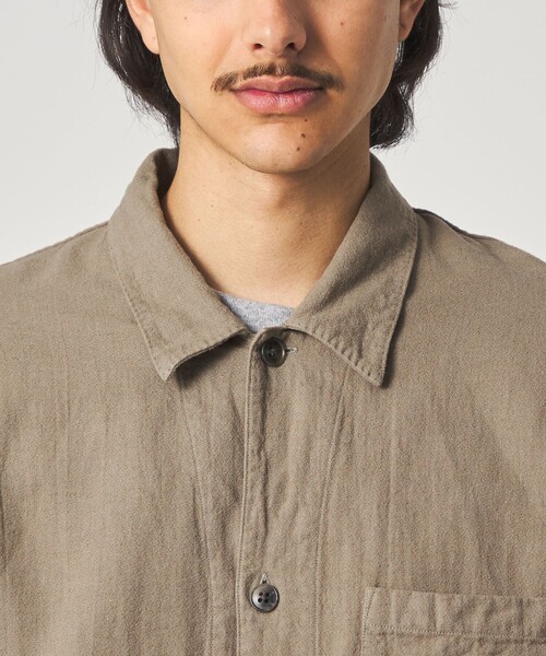 Steven Alan(スティーブンアラン)の「<Steven Alan> CL クレープ オープンカラー オーバー シャツ(シャツ/ブラウス・メンズ・ナチュラル/ベージュ・XL/L/M/S)」の12枚目の写真