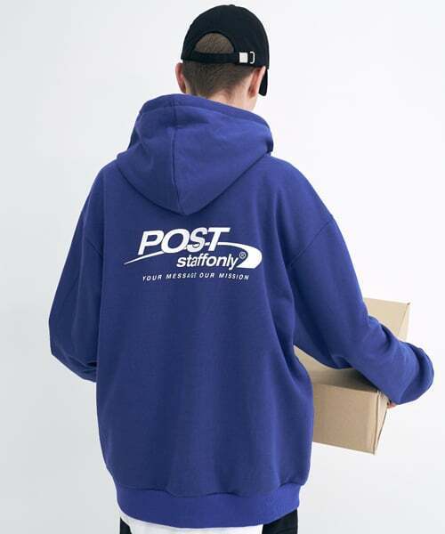 STAFF ONLY(スタッフオンリー)の「POST ZIP UP HOODIE (BLUE)(パーカー・メンズ・その他・L/S/M)」の1枚目の写真
