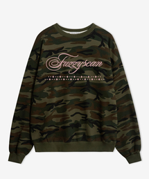 FUZZY SCAN（ファジスキャン）の「クロスレーステキストカモオーバーサイズスウェット（スウェット）」
