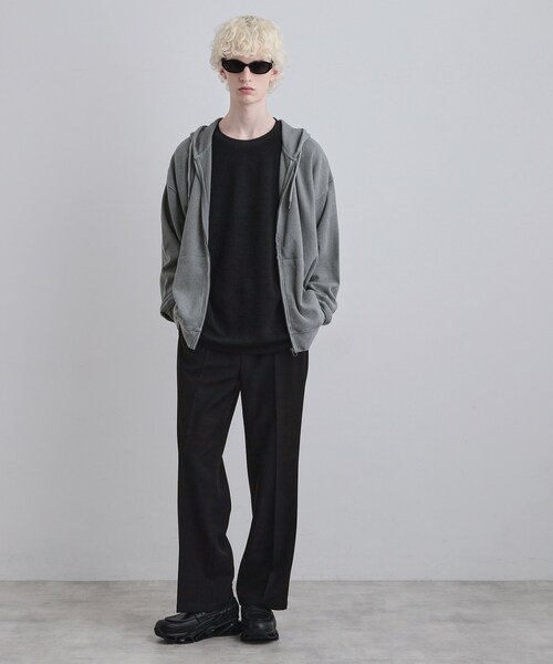 tk.TAKEO KIKUCHI（ティーケータケオキクチ）の「ヴィンテージワッフルジップパーカー（パーカー・メンズ・ブラック/ブルー系その他/ライトグレー・03/02/01/04）」の5枚目の写真