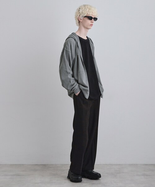 tk.TAKEO KIKUCHI（ティーケータケオキクチ）の「ヴィンテージワッフルジップパーカー（パーカー・メンズ・ブラック/ブルー系その他/ライトグレー・03/02/01/04）」の6枚目の写真