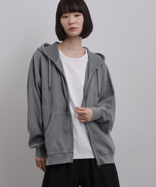 tk.TAKEO KIKUCHI（ティーケータケオキクチ）の「ヴィンテージワッフルジップパーカー（パーカー・メンズ・ブラック/ブルー系その他/ライトグレー・03/02/01/04）」の7枚目の写真