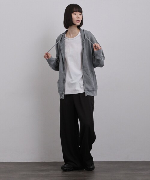 tk.TAKEO KIKUCHI（ティーケータケオキクチ）の「ヴィンテージワッフルジップパーカー（パーカー・メンズ・ブラック/ブルー系その他/ライトグレー・03/02/01/04）」の9枚目の写真