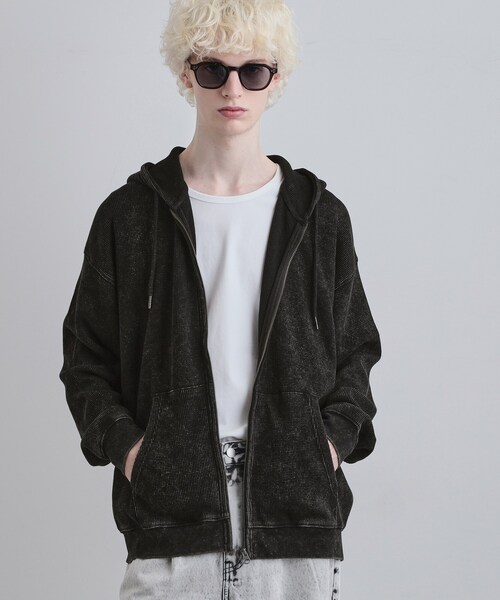 tk.TAKEO KIKUCHI（ティーケータケオキクチ）の「ヴィンテージワッフルジップパーカー（パーカー・メンズ・ブラック/ブルー系その他/ライトグレー・03/02/01/04）」の11枚目の写真