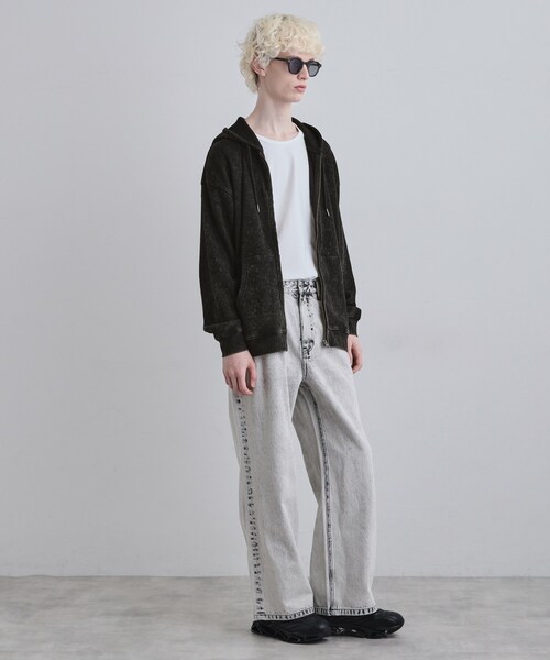 tk.TAKEO KIKUCHI（ティーケータケオキクチ）の「ヴィンテージワッフルジップパーカー（パーカー・メンズ・ブラック/ブルー系その他/ライトグレー・03/02/01/04）」の12枚目の写真