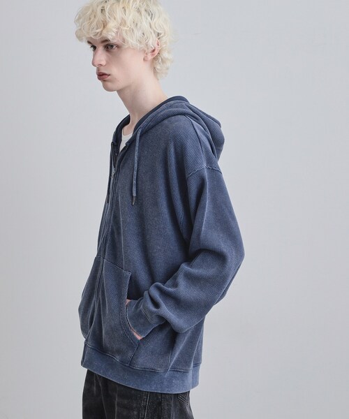 tk.TAKEO KIKUCHI（ティーケータケオキクチ）の「ヴィンテージワッフルジップパーカー（パーカー・メンズ・ブラック/ブルー系その他/ライトグレー・03/02/01/04）」の18枚目の写真