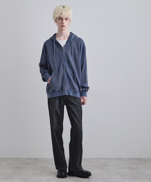 tk.TAKEO KIKUCHI（ティーケータケオキクチ）の「ヴィンテージワッフルジップパーカー（パーカー・メンズ・ブラック/ブルー系その他/ライトグレー・03/02/01/04）」の20枚目の写真