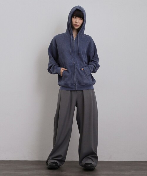 tk.TAKEO KIKUCHI（ティーケータケオキクチ）の「ヴィンテージワッフルジップパーカー（パーカー・メンズ・ブラック/ブルー系その他/ライトグレー・03/02/01/04）」の22枚目の写真