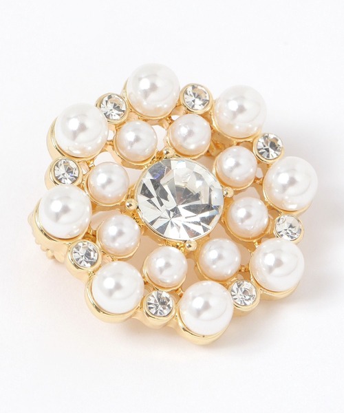 studio CLIP(スタディオクリップ)の「パールストーンブローチ(ブローチ/コサージュ・レディース・その他1・FREE)」の4枚目の写真