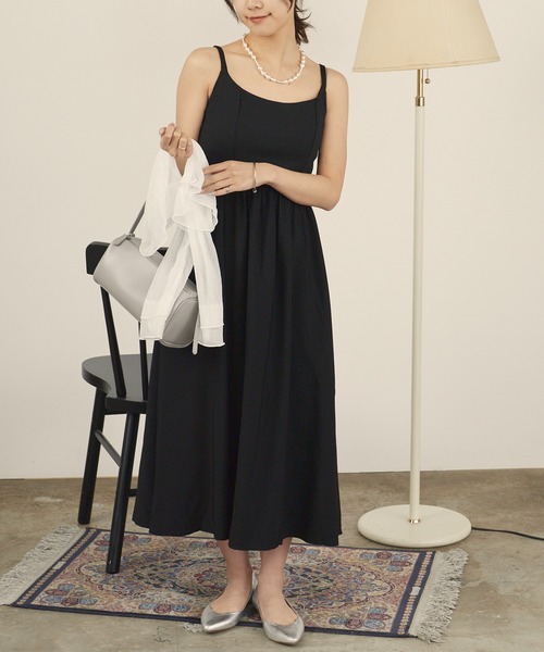 H.TOKYO NUIT（エイチトウキョウニュイ）の「バックリングキャミオケージョンドレス（ドレス・レディース・ブラック・SMALL/MEDIUM/LARGE）」の3枚目の写真