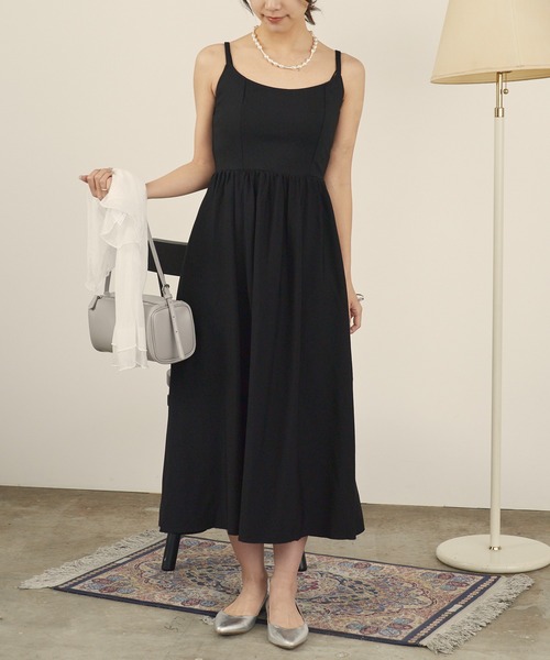 H.TOKYO NUIT（エイチトウキョウニュイ）の「バックリングキャミオケージョンドレス（ドレス・レディース・ブラック・SMALL/MEDIUM/LARGE）」の6枚目の写真