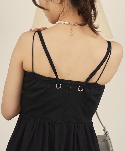 H.TOKYO NUIT（エイチトウキョウニュイ）の「バックリングキャミオケージョンドレス（ドレス・レディース・ブラック・SMALL/MEDIUM/LARGE）」の21枚目の写真