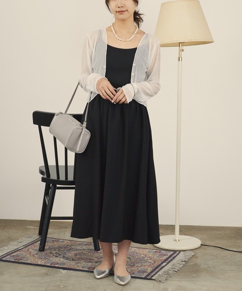 H.TOKYO NUIT（エイチトウキョウニュイ）の「バックリングキャミオケージョンドレス（ドレス・レディース・ブラック・SMALL/MEDIUM/LARGE）」の7枚目の写真