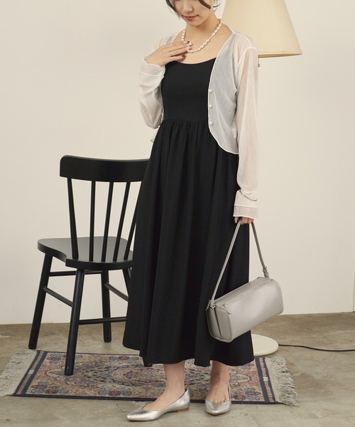 H.TOKYO NUIT（エイチトウキョウニュイ）の「バックリングキャミオケージョンドレス（ドレス・レディース・ブラック・SMALL/MEDIUM/LARGE）」の11枚目の写真