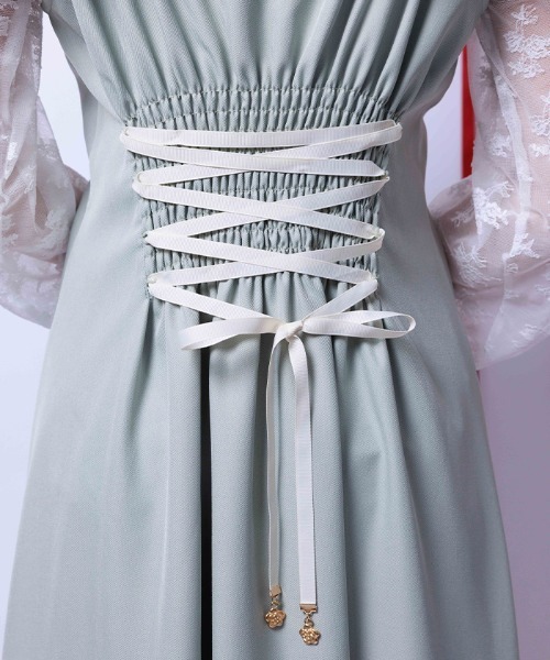 axes femme（アクシーズファム）の「チュールリボン付ワンピース（ワンピース・レディース・ワイン/グレー/ミント・FREE）」の13枚目の写真