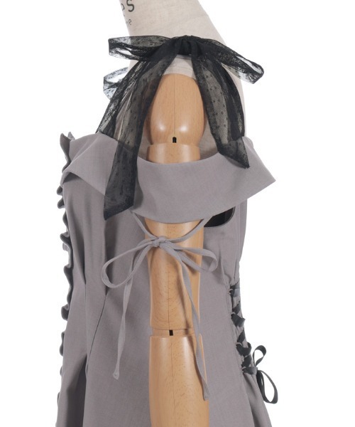 axes femme（アクシーズファム）の「チュールリボン付ワンピース（ワンピース・レディース・ワイン/グレー/ミント・FREE）」の21枚目の写真