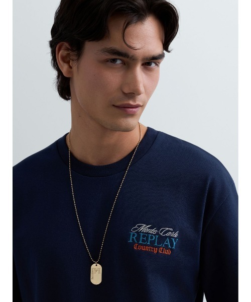 REPLAY(リプレイ)の「REPLAY × Monte Carlo Country Club オーバーサイズ Tシャツ(Tシャツ/カットソー・メンズ・ネイビー/ホワイト・MEDIUM/SMALL/X-LARGE/LARGE)」の5枚目の写真