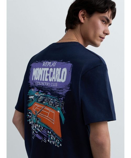 REPLAY(リプレイ)の「REPLAY × Monte Carlo Country Club オーバーサイズ Tシャツ(Tシャツ/カットソー・メンズ・ネイビー/ホワイト・MEDIUM/SMALL/X-LARGE/LARGE)」の6枚目の写真