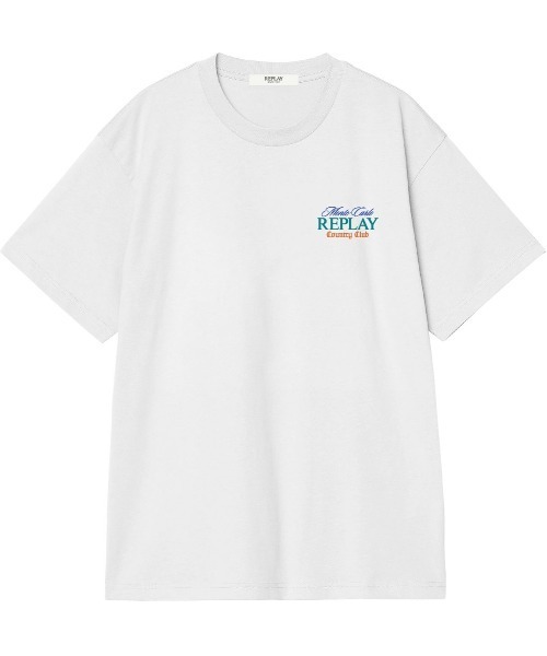 REPLAY(リプレイ)の「REPLAY × Monte Carlo Country Club オーバーサイズ Tシャツ(Tシャツ/カットソー・メンズ・ネイビー/ホワイト・MEDIUM/SMALL/X-LARGE/LARGE)」の3枚目の写真