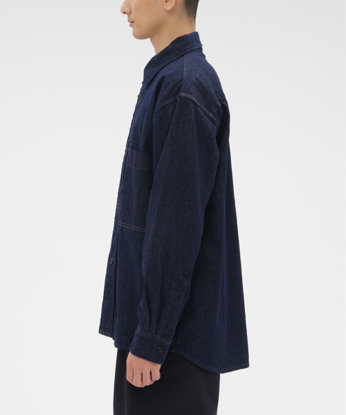 MHL.（エムエイチエル）の「CANTON LIGHT DENIM（シャツ/ブラウス・メンズ・インディゴブルー・40/38）」の3枚目の写真