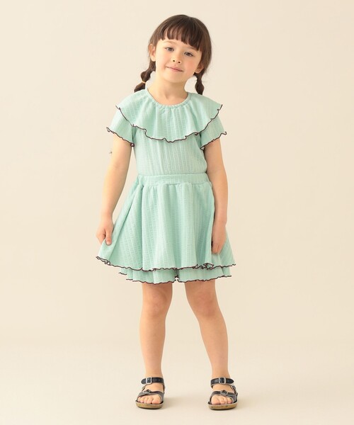 BEAMS mini（ビームスミニ）の「【WEB限定】フレアカラー Tシャツ 2026SS（90～140cm）カジュアル プチプラ 保育園 通学 定番 キッズ（Tシャツ/カットソー・キッズ・パープル系その他4/ミント・120/110/100/90/140/130）」の7枚目の写真