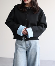 ap retro | バイカラーニットカーディガン(カーディガン/ボレロ)