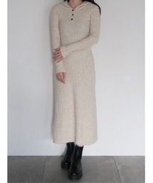 swane（スワネ）の「hoodie knit dress（ワンピース）」