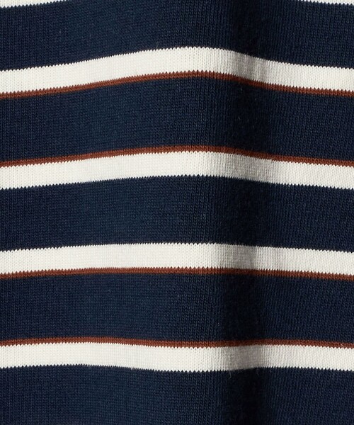 UNIVERSAL OVERALL（ユニバーサルオーバーオール）の「【別注】＜UNIVERSAL OVERALL＞ボーダー ロングスリーブ / キッズ  140cm-160cm（Tシャツ/カットソー・キッズ・ネイビー/オフホワイト・M(140-150cm)/L(160cm)）」の9枚目の写真