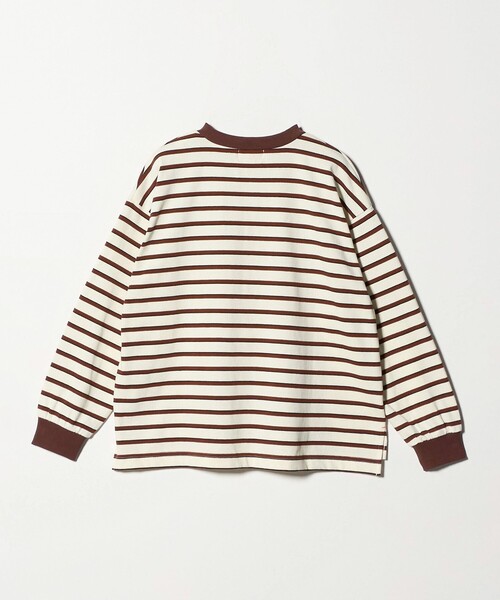 UNIVERSAL OVERALL（ユニバーサルオーバーオール）の「【別注】＜UNIVERSAL OVERALL＞ボーダー ロングスリーブ / キッズ  140cm-160cm（Tシャツ/カットソー・キッズ・ネイビー/オフホワイト・M(140-150cm)/L(160cm)）」の10枚目の写真