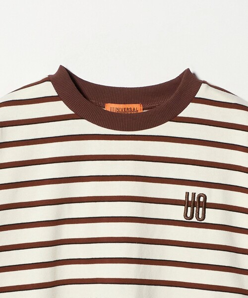 UNIVERSAL OVERALL（ユニバーサルオーバーオール）の「【別注】＜UNIVERSAL OVERALL＞ボーダー ロングスリーブ / キッズ  140cm-160cm（Tシャツ/カットソー・キッズ・ネイビー/オフホワイト・M(140-150cm)/L(160cm)）」の11枚目の写真