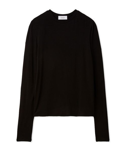 emmi（エミ）の「バンブーロングスリーブカットソー（Tシャツ/カットソー・レディース・ブラック/イエロー/ホワイト・F）」の2枚目の写真